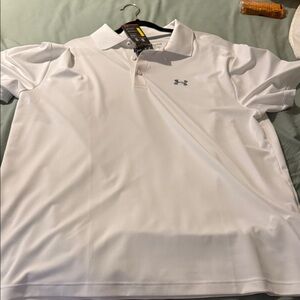 Under Armour Men's Classic White Polo